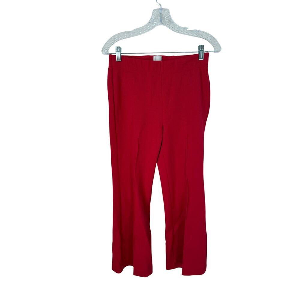 Anthropologie Maeve Red Wide Leg Retro Pull On Pants Size Small